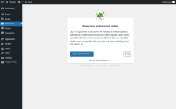 Page screenshot: DataAgent ‹ Test site — WordPress