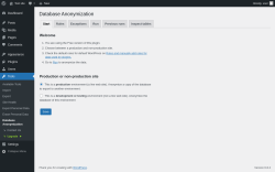 Page screenshot: Tools → Database Anonymization
