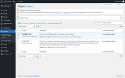 Page screenshot: Plugins ‹ Test site — WordPress