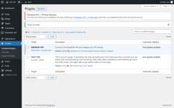 Page screenshot: Plugins ‹ Test site — WordPress