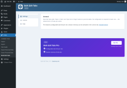 Page screenshot: Tools &rarr; Bulk Edit Tabs