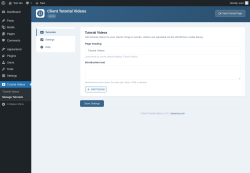 Page screenshot: Tutorial Videos &rarr; Manage Tutorials