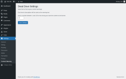 Page screenshot: Settings → Content Warning