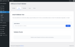Page screenshot: DeBounce → Tools