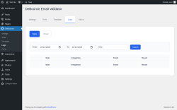 Page screenshot: DeBounce → Logs