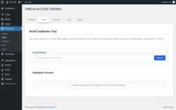 Page screenshot: DeBounce → Tools