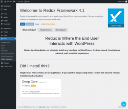 Page screenshot: Tools &rarr; Redux Framework