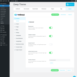 Page screenshot: Deep &rarr; Options