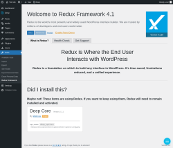 Page screenshot: Tools &rarr; Redux Framework