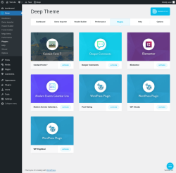 Page screenshot: Deep &rarr; Plugins