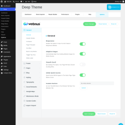 Page screenshot: Deep &rarr; Options