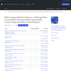 Page screenshot: Depicter &rarr; Support