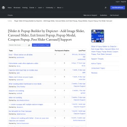 Page screenshot: Depicter &rarr; Support