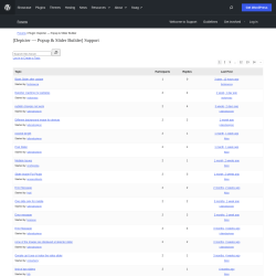 Page screenshot: Depicter  &rarr; Support