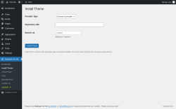 Page screenshot: Deployer for Git → Install Theme