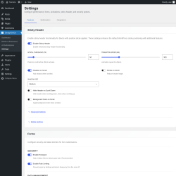 Page screenshot: DesignSetGo &rarr; Settings