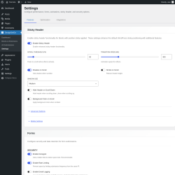 Page screenshot: DesignSetGo &rarr; Settings