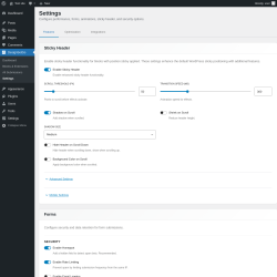 Page screenshot: DesignSetGo &rarr; Settings