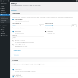 Page screenshot: DesignSetGo &rarr; Settings
