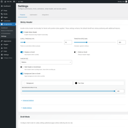 Page screenshot: DesignSetGo &rarr; Settings