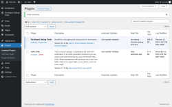 Page screenshot: Plugins