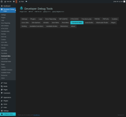 Page screenshot: Developer Debug Tools &rarr; Comment Meta