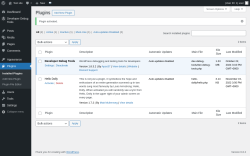 Page screenshot: Plugins