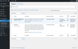 Page screenshot: Plugins