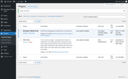 Page screenshot: Plugins
