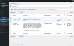 Page screenshot: Plugins