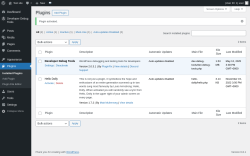 Page screenshot: Plugins