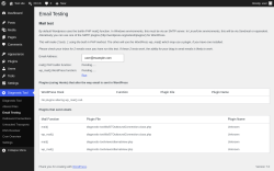 Page screenshot: Diagnostic Tool &rarr; Email Testing