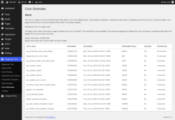 Page screenshot: Diagnostic Tool &rarr; Cron Overview