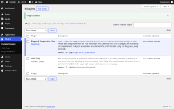 Page screenshot: Plugins &lsaquo; Test site &mdash; WordPress