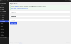 Page screenshot: Settings &rarr; diggZ-Et