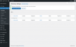 Page screenshot: Directory listings