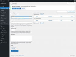 Page screenshot: Directory listings → Locations