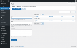 Page screenshot: Directory listings → Tags