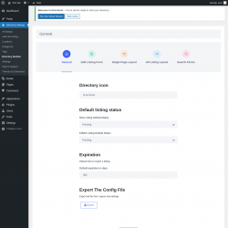 Page screenshot: Directory listings → Directory Builder