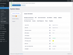 Page screenshot: Directory listings → Help & Support
