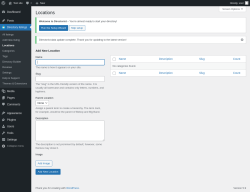Page screenshot: Directory listings → Locations