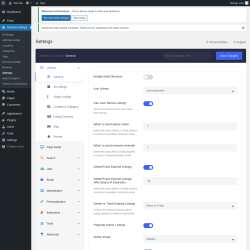 Page screenshot: Directory listings → Settings
