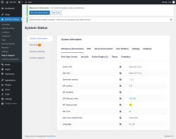 Page screenshot: Directory listings → Help & Support