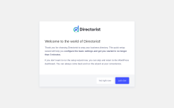 Page screenshot: Directorist › Setup Wizard