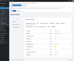 Page screenshot: Directory Listings → Help & Support