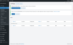 Page screenshot: Directory Listings