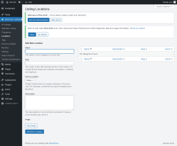 Page screenshot: Directory Listings → Locations