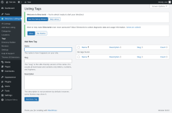 Page screenshot: Directory Listings → Tags