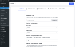 Page screenshot: Directory Listings → Directory Builder