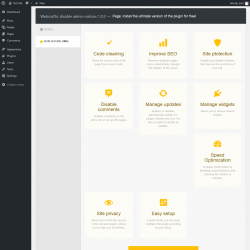 Page screenshot: More features (free)